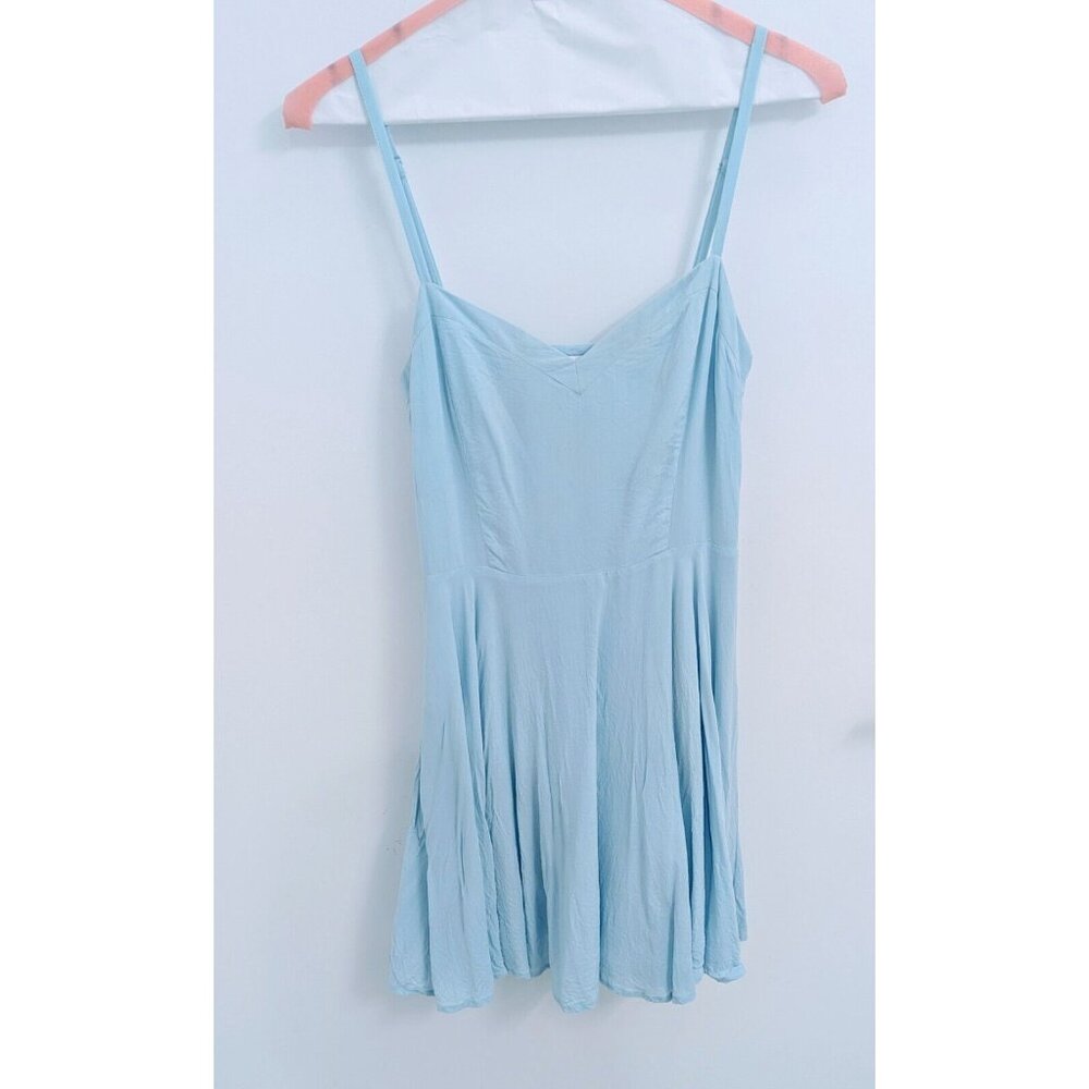 Talula Pale Blue Spaghetti-Strap Mini Sundress